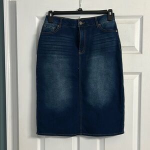 Denim Midi Skirt Cato Denim Size 8